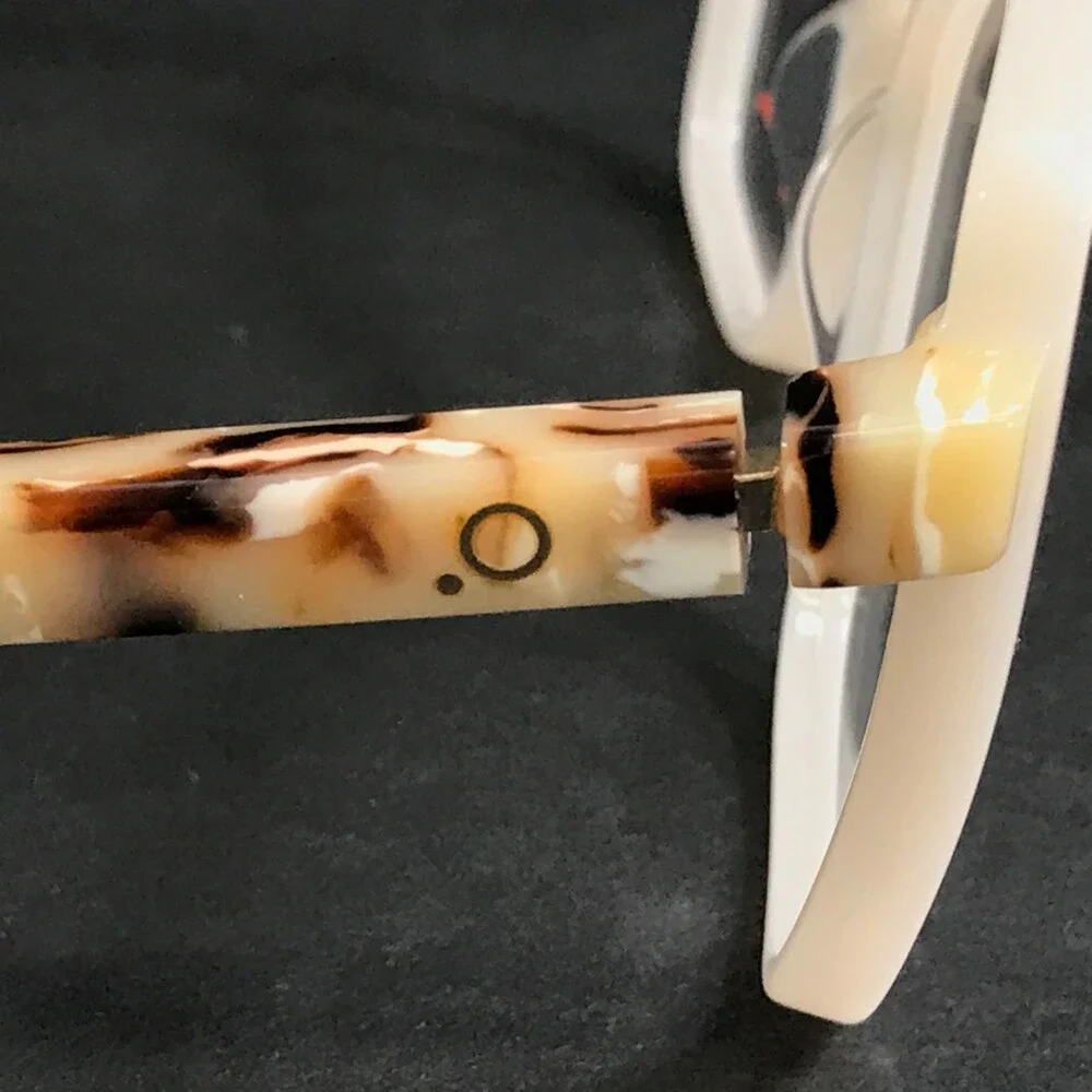 Etnia Barcelona Eyeglasses Frames ASTY WHBR White Brown Butterfly 54-16-138